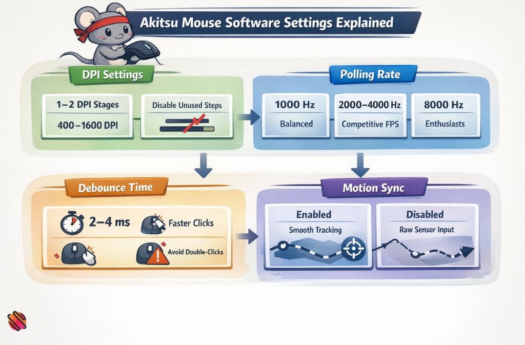 Akitsu Mouse Software Settings