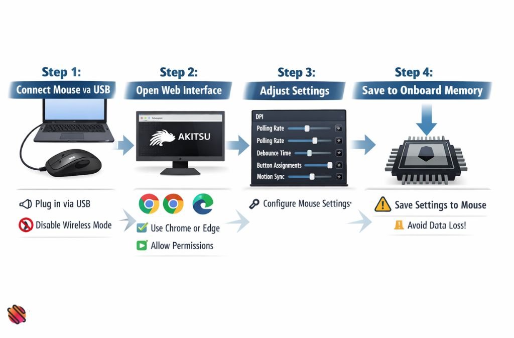 Akitsu Mouse Software Setup