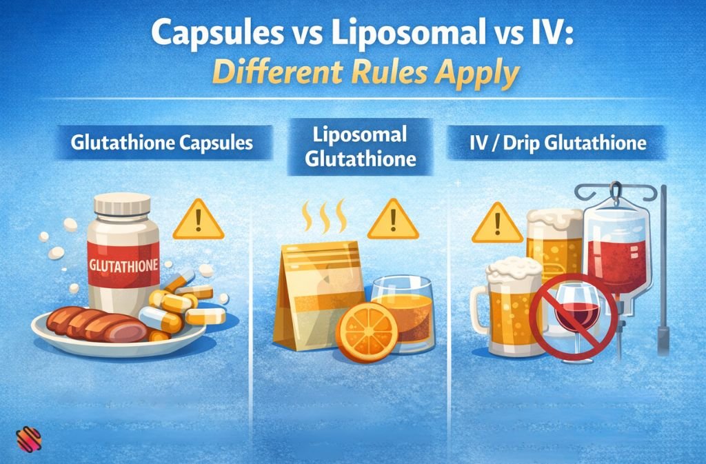 Capsules vs Liposomal vs IV