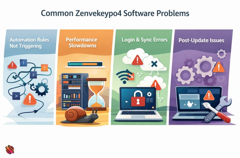 Common Zenvekeypo4 Software Problems