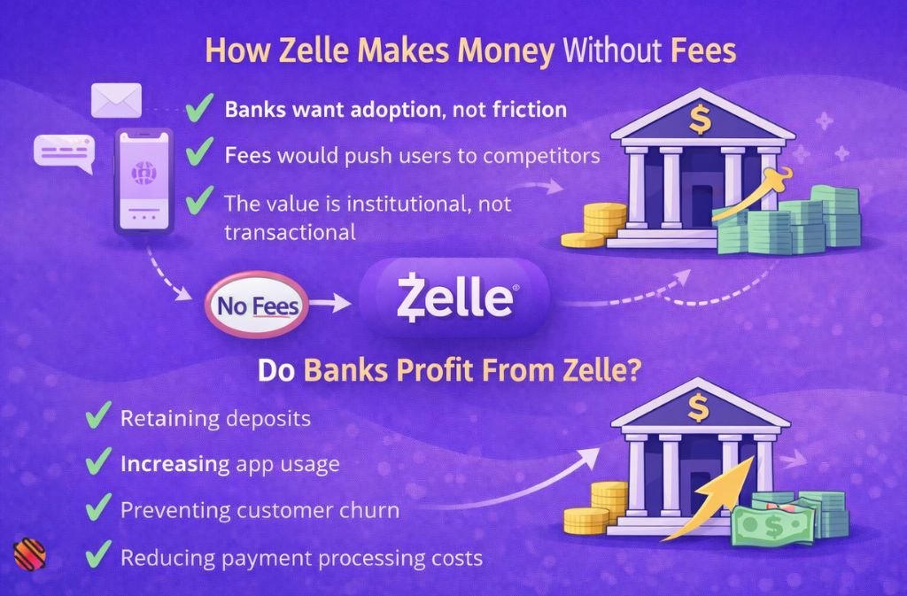 how zelle makes money without fees