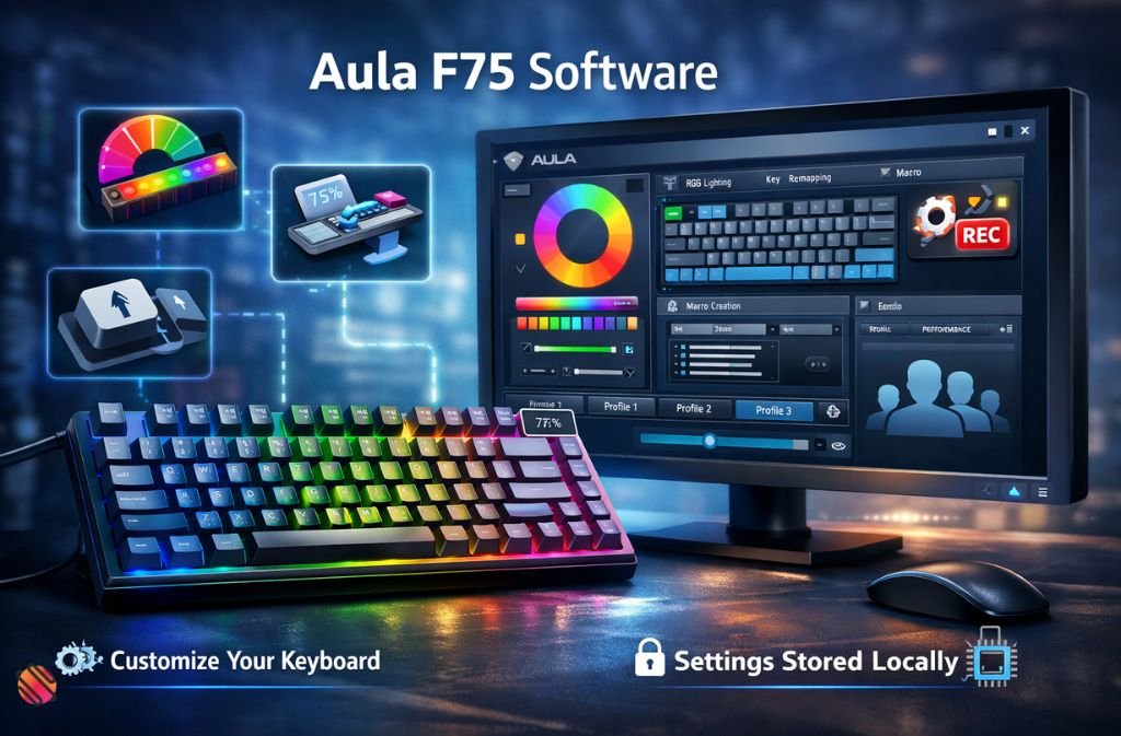 what is aula f75 software