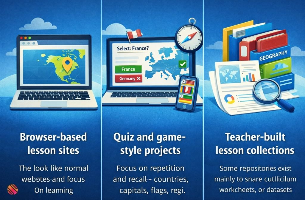 Common Types of Geography Lessons You’ll Find on GitHub