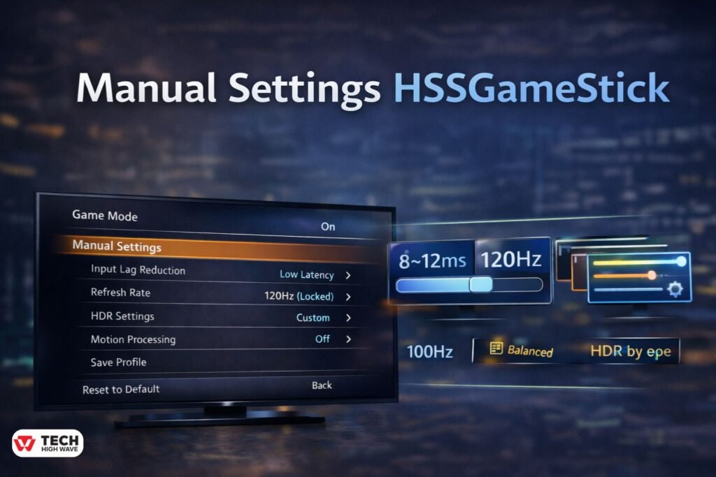 Manual setttings HSSGameStick