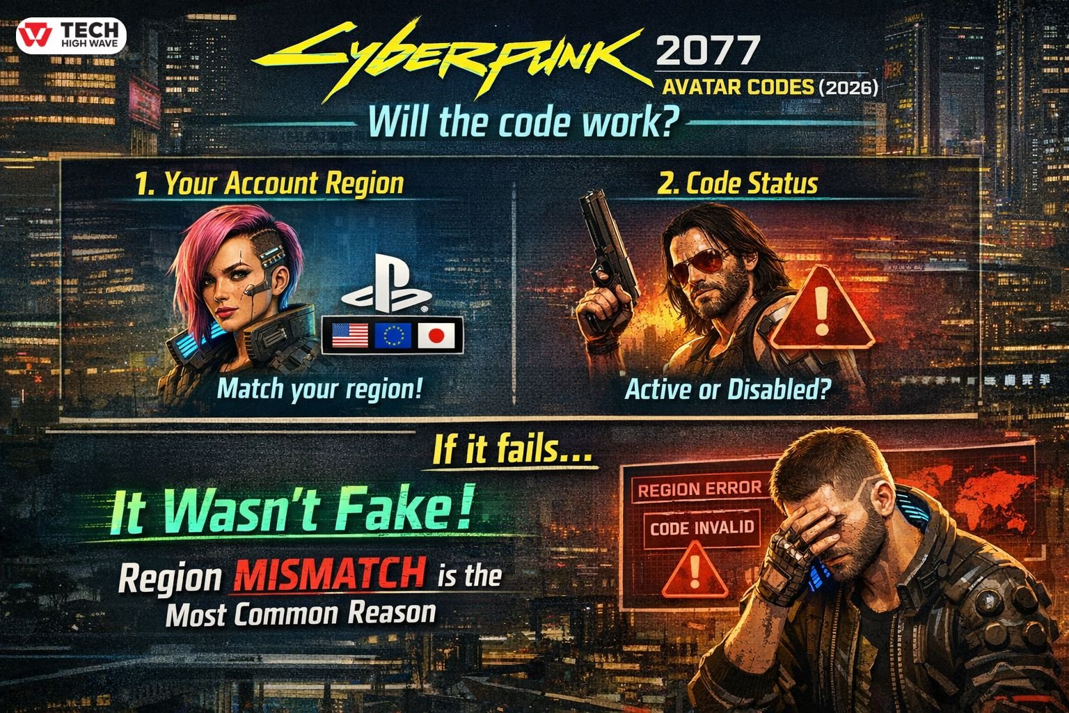 Cyberpunk 2077 Avatar Codes