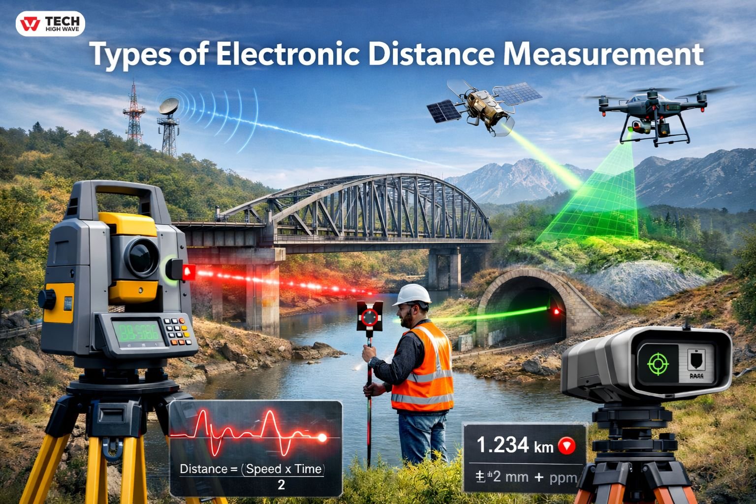 Types of Electronic Distance Measurement: Principles & Professional ...