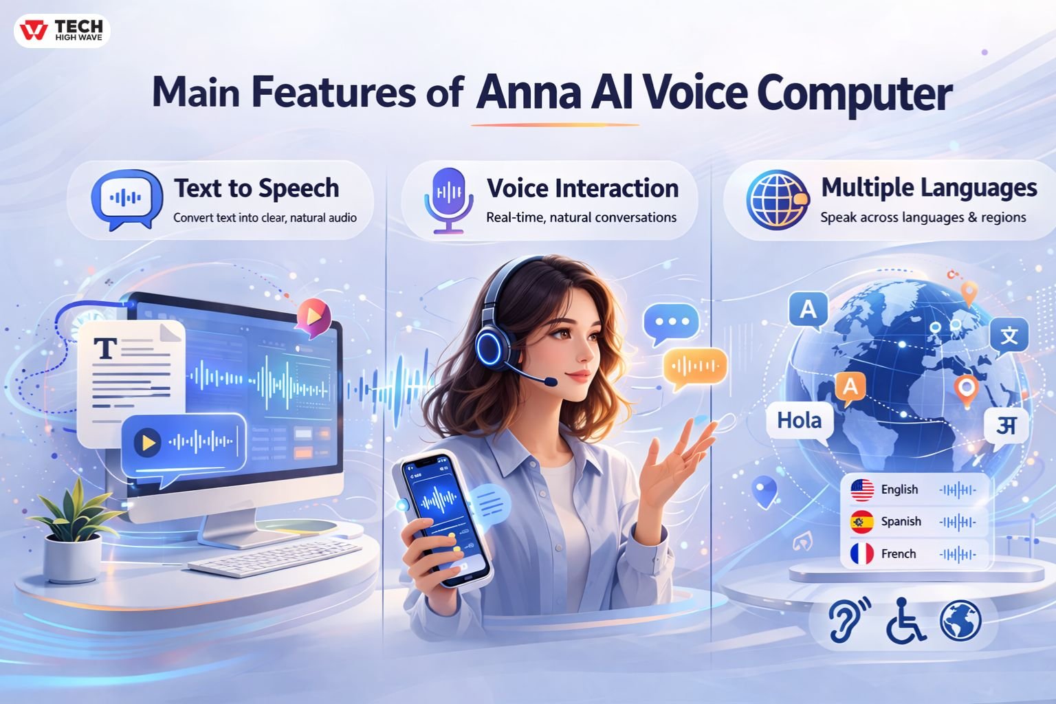Main Features of Anna AI Voice Computer