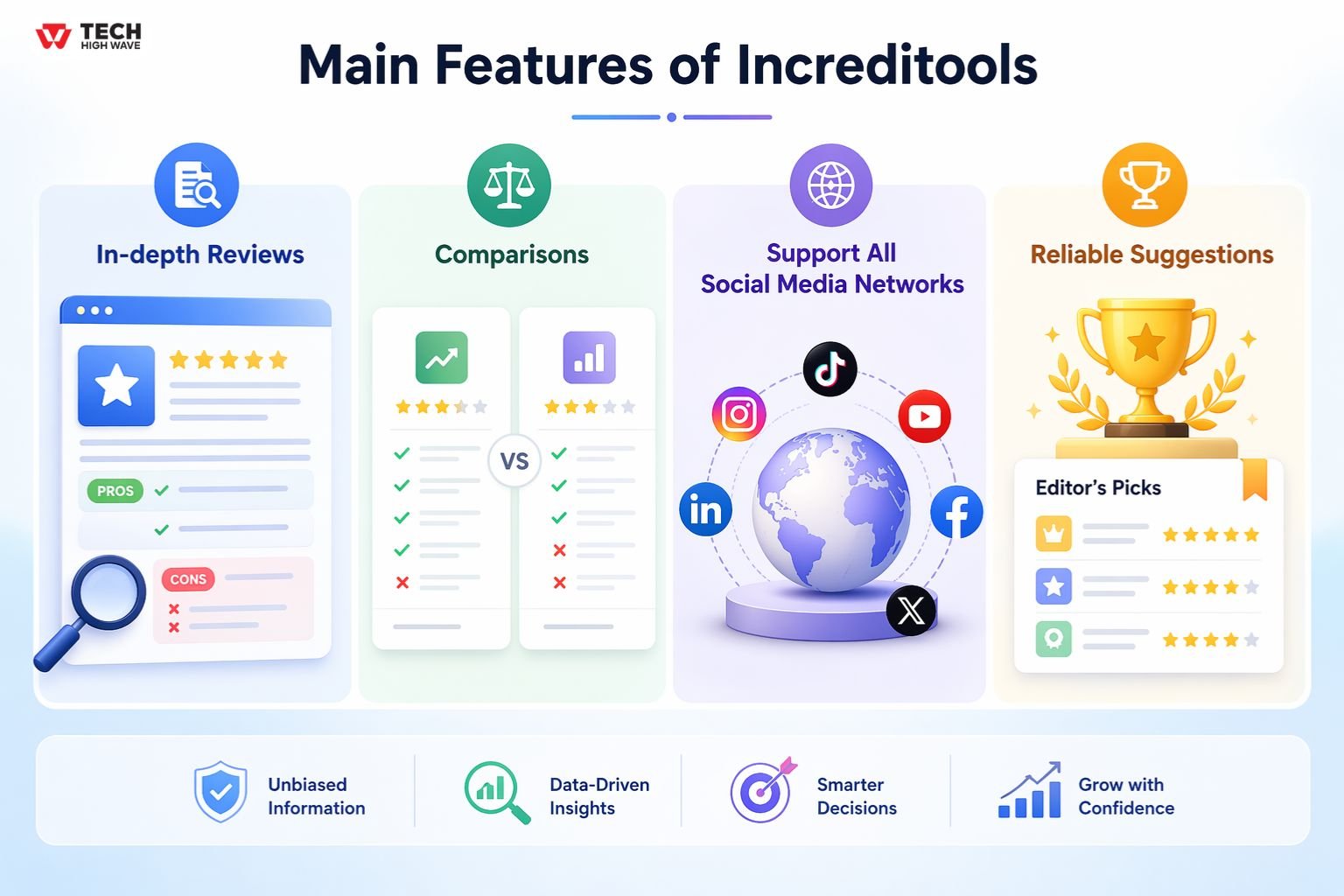Main Features of Increditools